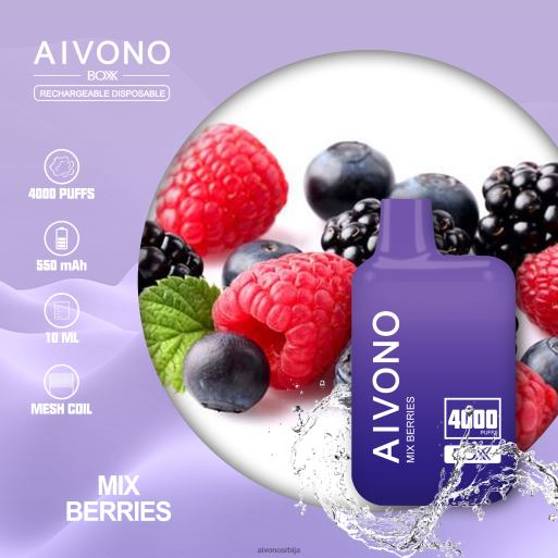 мешати бобице Aivono AIM BOXX 4000 TRJBJ215 | Aivono Vape Review